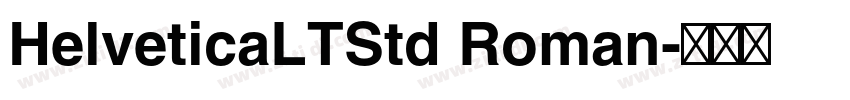 HelveticaLTStd Roman字体转换